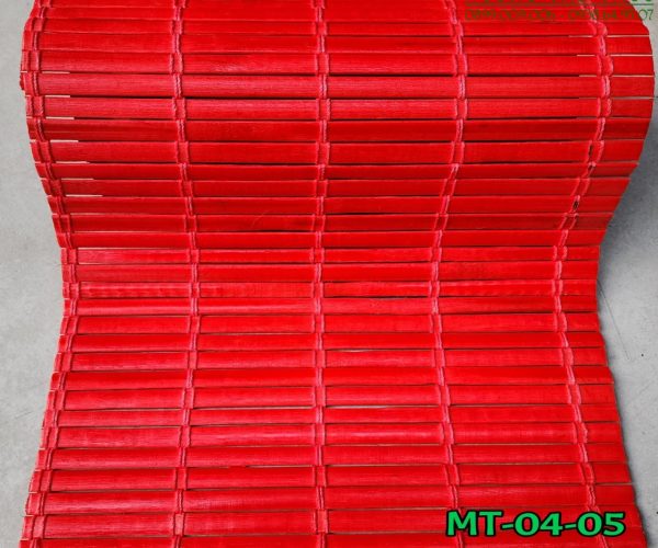 Mành Trúc Dệt Màu Đỏ (MT-0405)